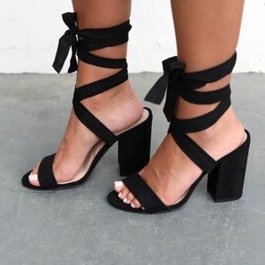 Lace up heels